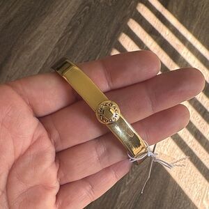 Coach Gold Tone bangle bracelet- Classic Style